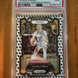 Cameron Brink Monopoly Man Prizm PSA 9