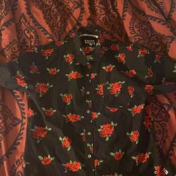Men’s Flower Collared Shirt 
