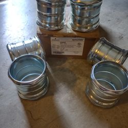 New Set Of 6 Emerson 6400S 4' Steel Couplings 