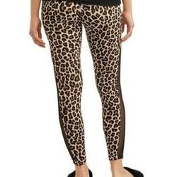 No Boundaries Cheetah Print Super Soft High Rise Legging with Mesh Insert SIZE M 7/9 (2 Left)