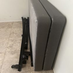King Size Bed Frame And Box Spring 