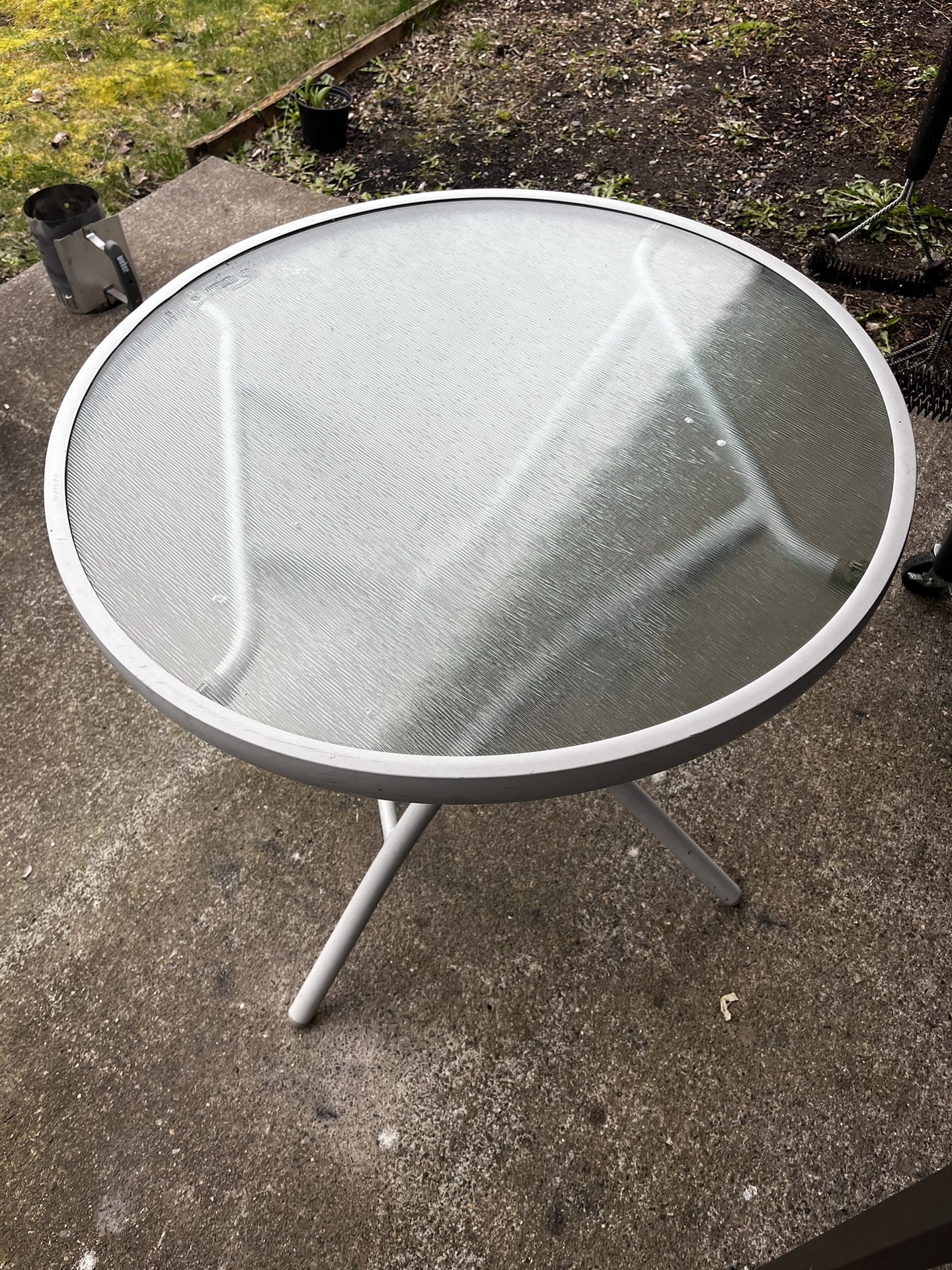 Glass Dining Out Door Table
