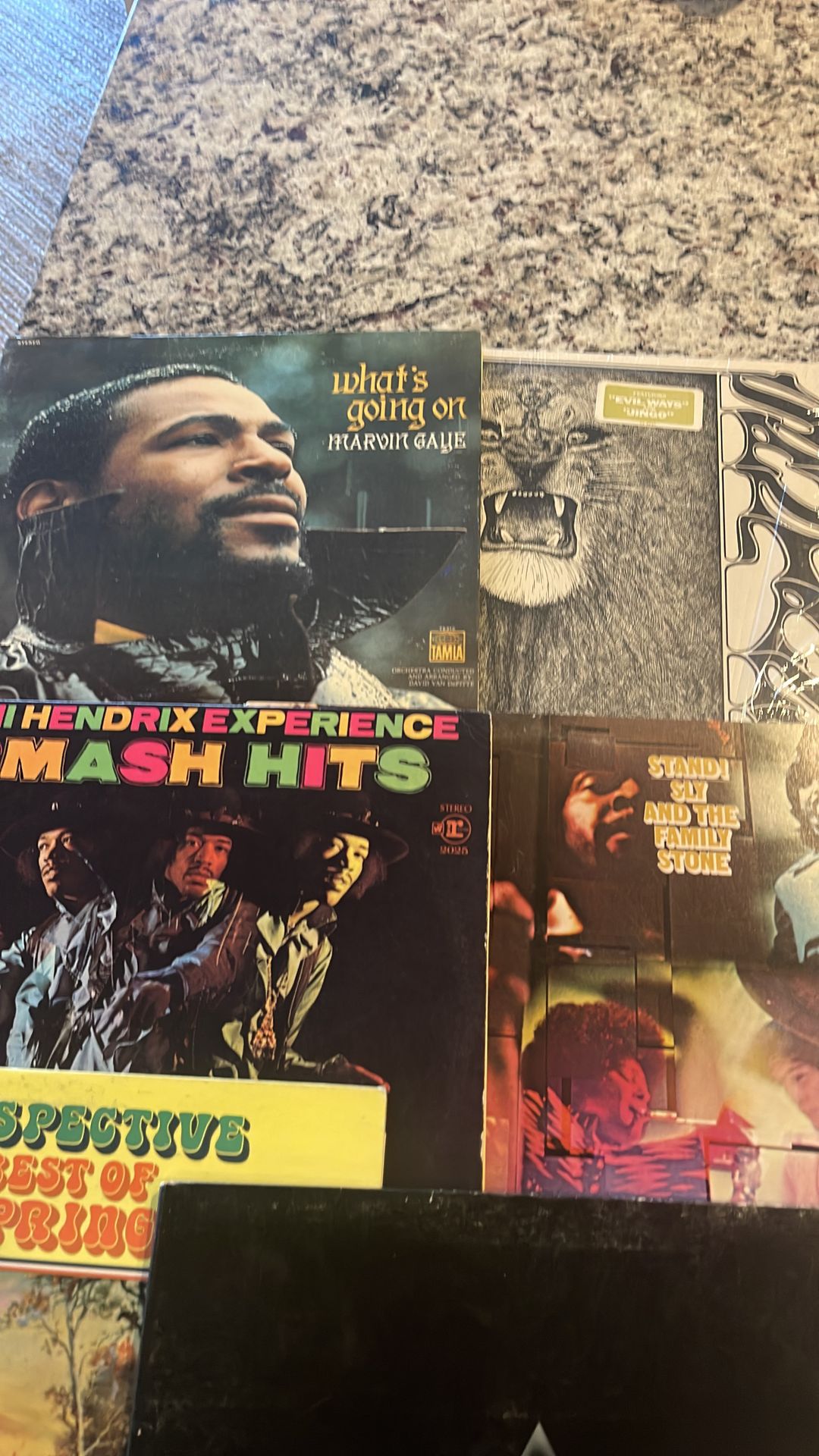 1960’s rock vinyl LP collection