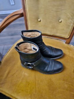 Frye Harness women's black boots