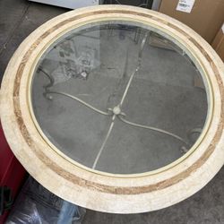 Marble Glass Coffee Table 