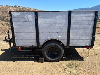 Single Axle Utility Trailer with High Sides