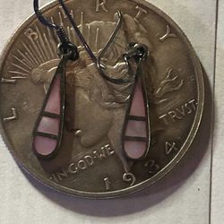 Pink, Mother Of Pearl And Lay Sterling Silver Drop Earrings