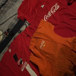 Over 45 Coca Cola Tshirts And Sweaters Some Brand New And Some Worn Few Times 