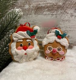 Gingerbread Cookie SANTA AND MRS CLAUS