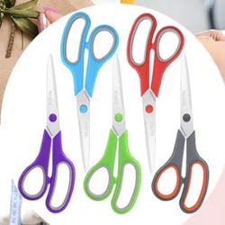 8” Scissors, 5 Colors Available, New