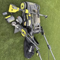 Ryobi 40v Lawn Tools And Battery