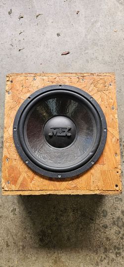 MTX Audio Thunder 12" Subwoofer in Custom Wooden Sealed Box