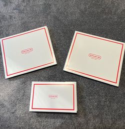 NEW COACH GIFT BOXES