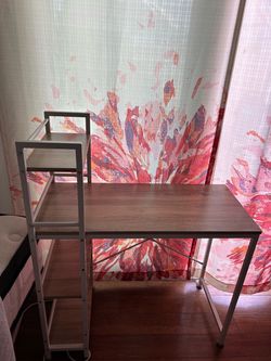 Desk with Built in shelves