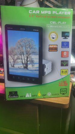 9.5-inch vertical screen universal single-DIN car MP5 player (Model 9510C-PLAY / CML-PLAY).