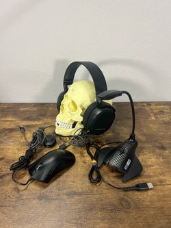 SteelSeries Headset, Razer Mouse, and Altec Lansing Microphone Bundle