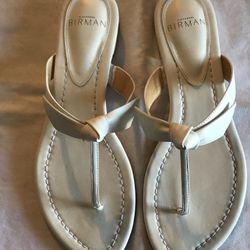 Alexander Birman “CLARITA” Leather Slide Sandal  SZ 6
