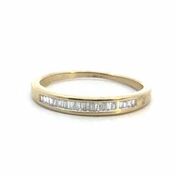 Woman’s Ladies 14k Yellow Gold Baguette Diamond Channel Set Stacking Ring .60 CTW Size 7.75 GP3112413