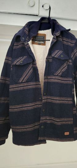 Jachs New York Sherpa-Lined Flannel Shirt Jacket