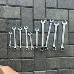 9 Metric Wrenches: 10mm To 22mm