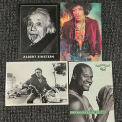 Postcards Shaq Jimi Hendrix Albert Einstein James Dean
