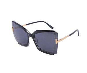 Tom Ford GIA Gia TF766 03A Black Butterfly Oversized Sun Frame 63-19-135