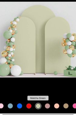 Brand new Matcha green arch fabric cover