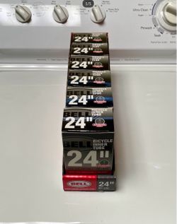 NEW 6-Pack Bell 24" Standard Bicycle Inner Tubes Bike Tube Fits Widths x1.75" - 2.25" Cruiser Mountain bicycles valve valves