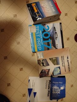 Private pilot books and extras
