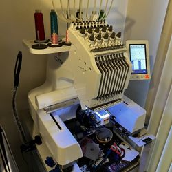 Ricoma EM-1010 Embroidery Machine + Extras