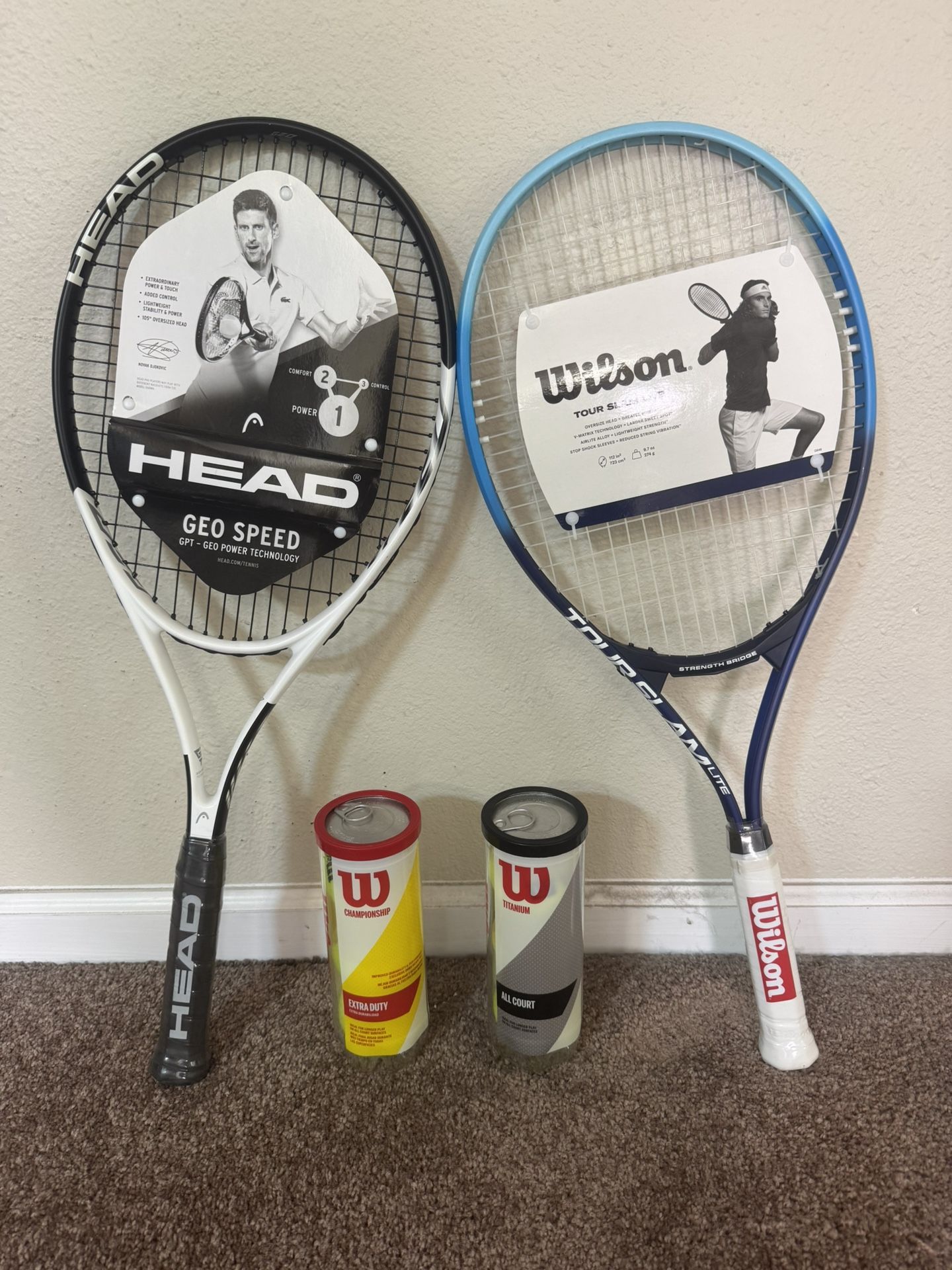 Tennis Rackets w/ Tennis Balls