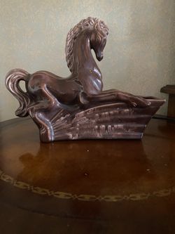 Horse TV Lamp With Planter
