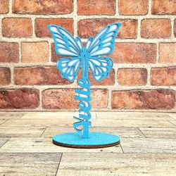 Custom Name Standing Butterfly 