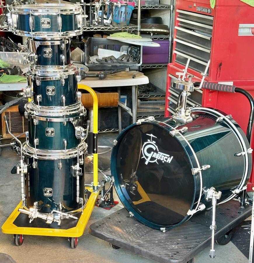 Gretsch Catalina Ash 6 pc Drum Set Shell Pack Kit Cobalt Blue