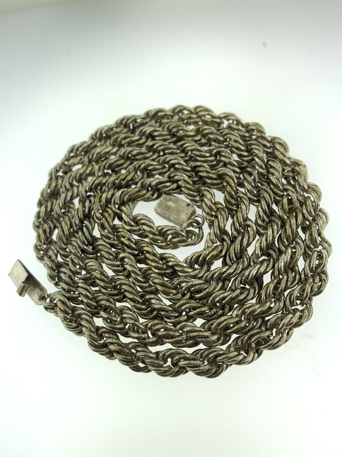 Sterling sliver very heavy long chain 6mm