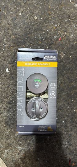 Industrial Duty Commercial Single Cylinder Deadbolt, UL 3-Hour Fire ANSI Grade 1, Satin Chrome Finish