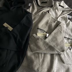 Essentials pants and hoodies