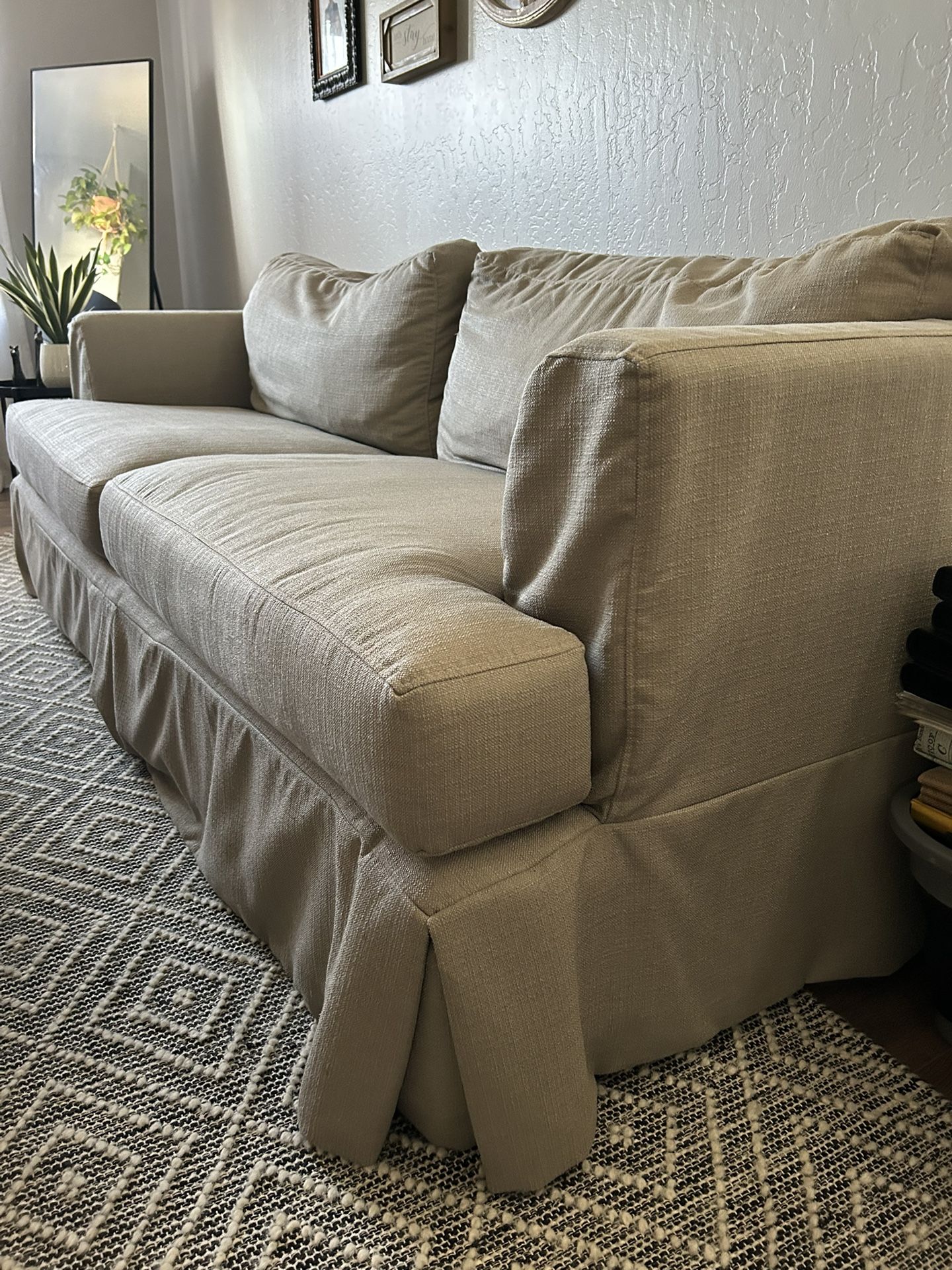 Grey Linen Couch