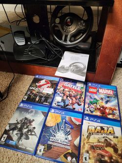 Ps4 Games Plus Steering Wheel