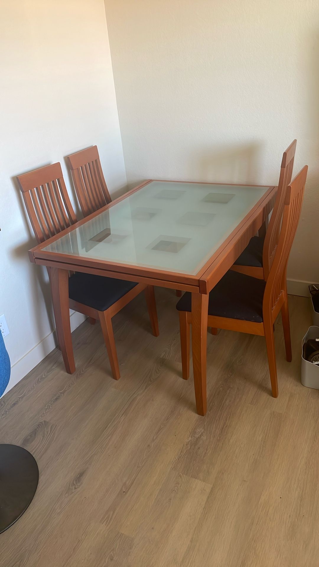 Glass Table + Chairs