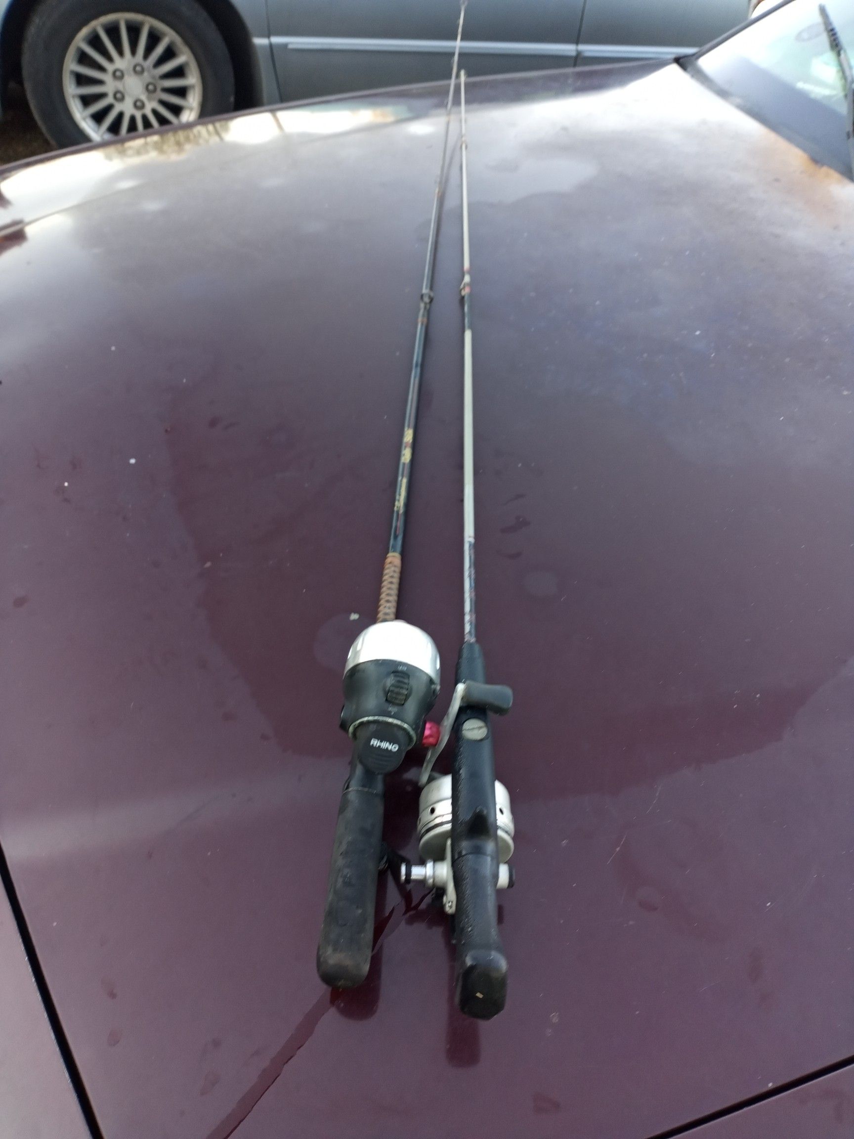 Rhino & a Daiwa Fishing rear with poles for sale