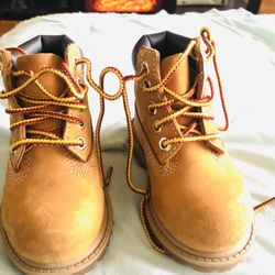 TBO 12809 Toddler Timberland PREMIUM 6" WATERPROOF BOOT WHEAT NUBUCK TB1