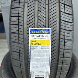 285-45-22 New Set Of Goodyear Tires Installed 