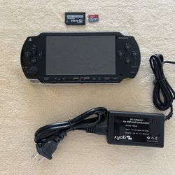 Psp 1001 Black w/ 7000+ Games Saved In The 64GB Memory Card