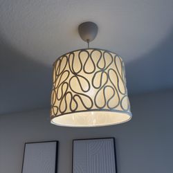 Wall Paints And Ceiling Lamp