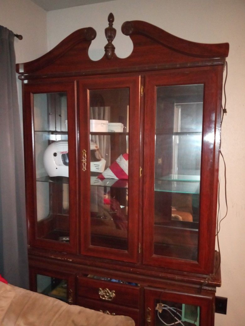 China Cabinet Comes With Bottom 