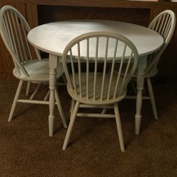 Wooden Table With Chairs Set