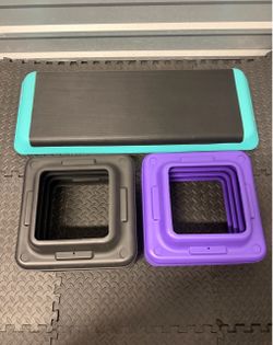 Adjustable Aerobic Stepper Workout Platform for Home Gym Fitness