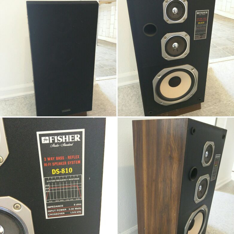 Two FISHER DS-810 Speakers For Sale !
