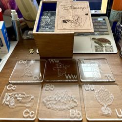 ABCs OF DISNEY COLLECTORS ACRYLIC TILES COASTERS FULL SET NEW IN BOX